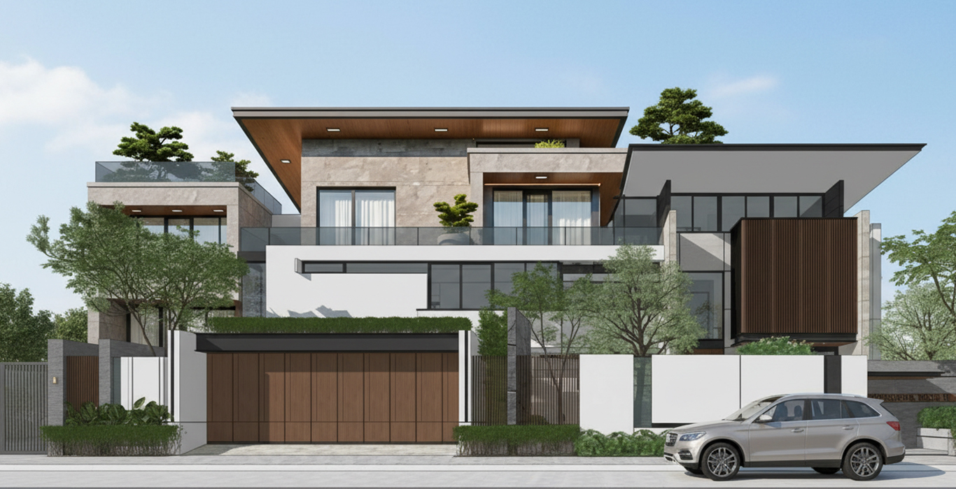 Thiết kế và thi công biệt thự 2025 tại Quận 12 TP HCM