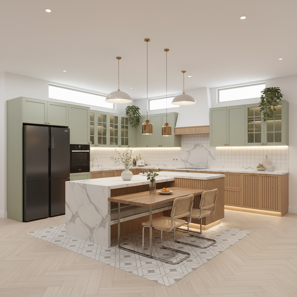 Những lưu ý khi thiết kế phòng bếp hợp phong thủy 2025