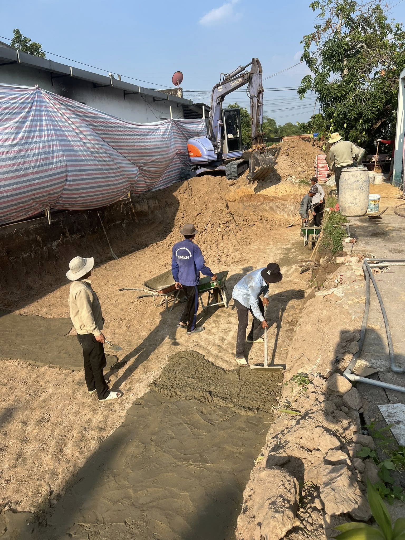 Dự án thi công hoàn thiện nhà phố Anh Điền huyện Củ Chi TPHCM