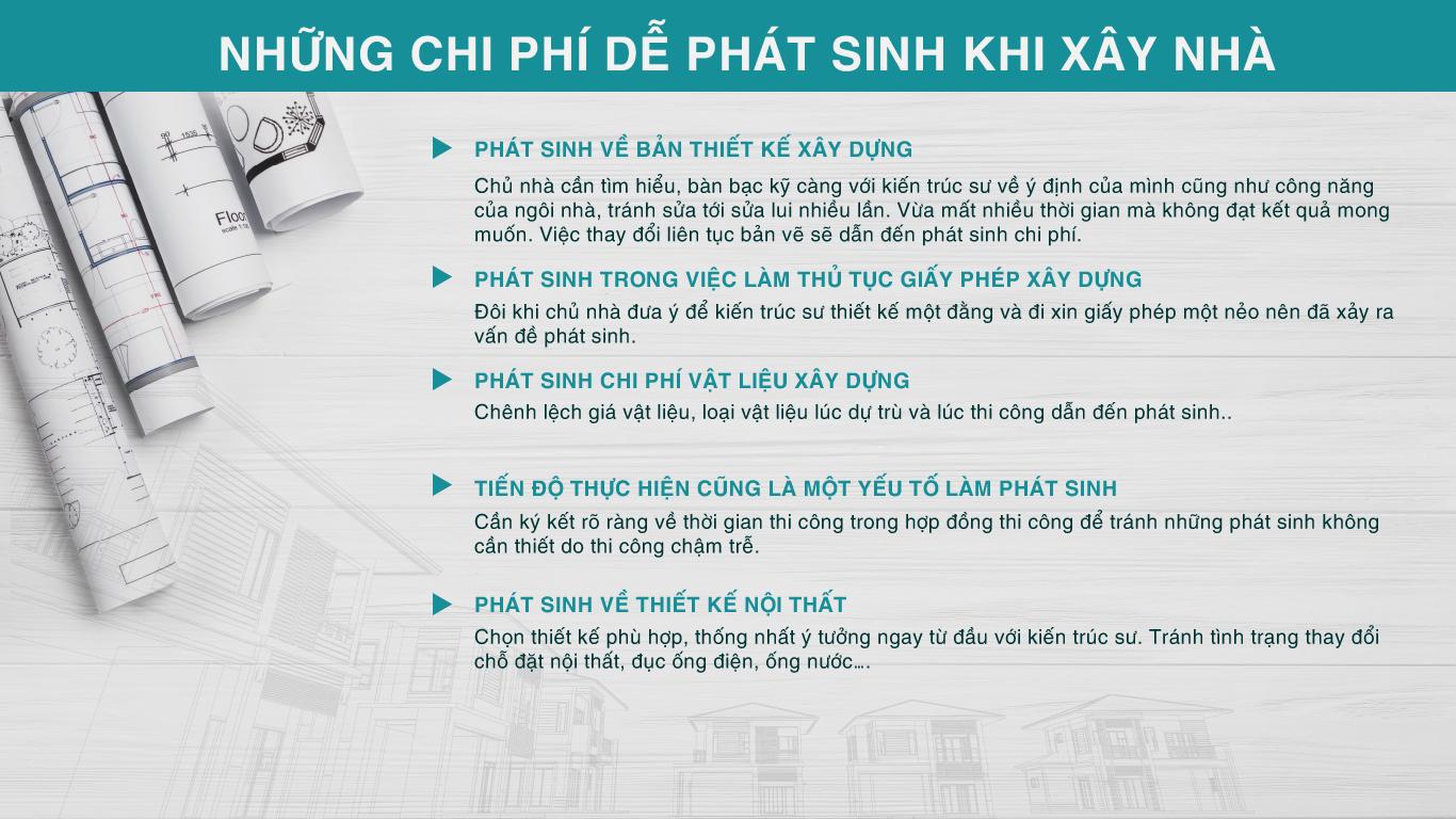 Những lưu ý khi thi công nhà phố để không tốn tiền