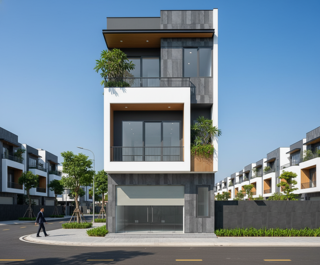 Những mẫu nhà phố đẹp hiện đại năm 2026