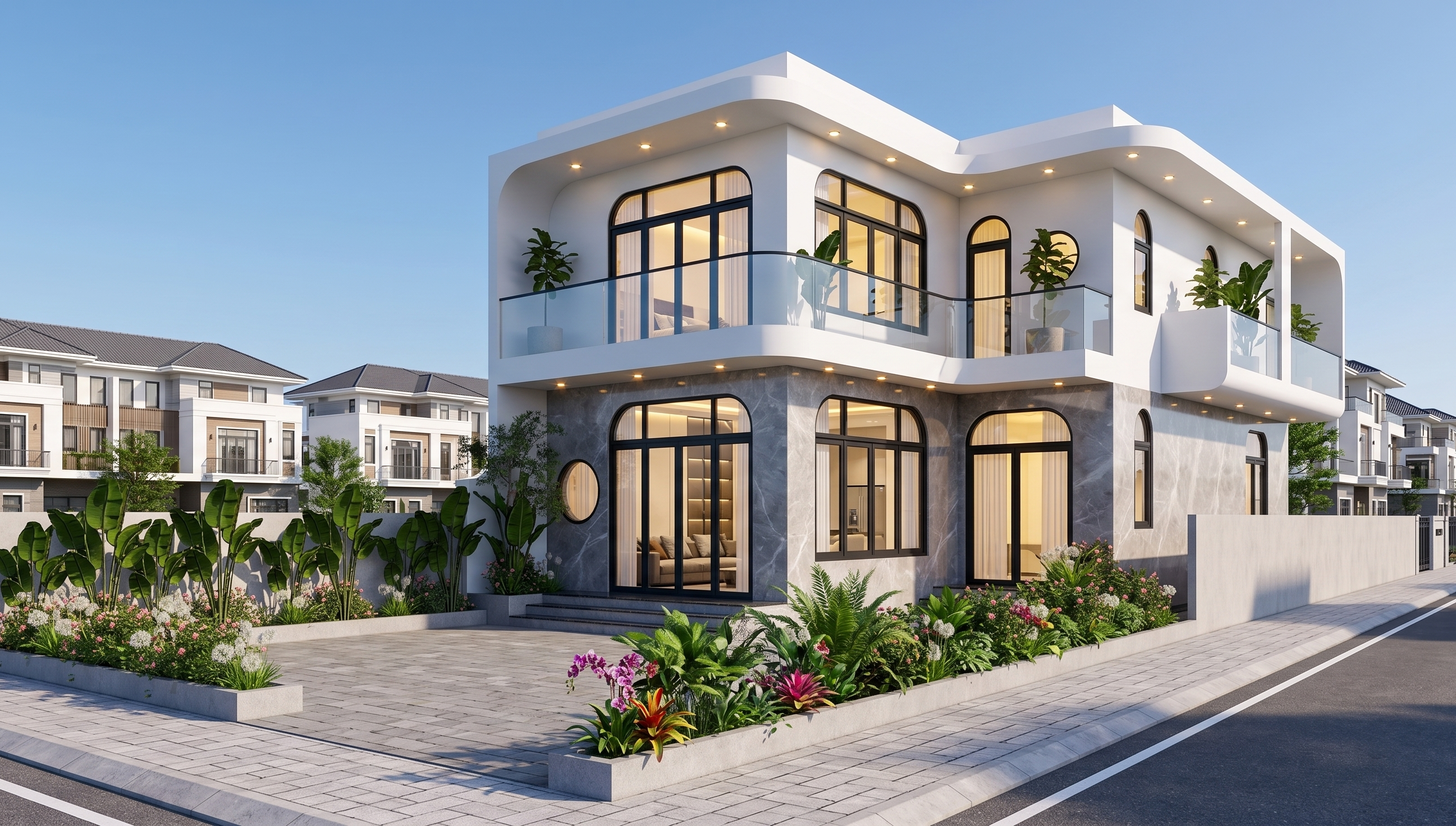 Nhà phố 2 tầng hiện đại năm 2026 