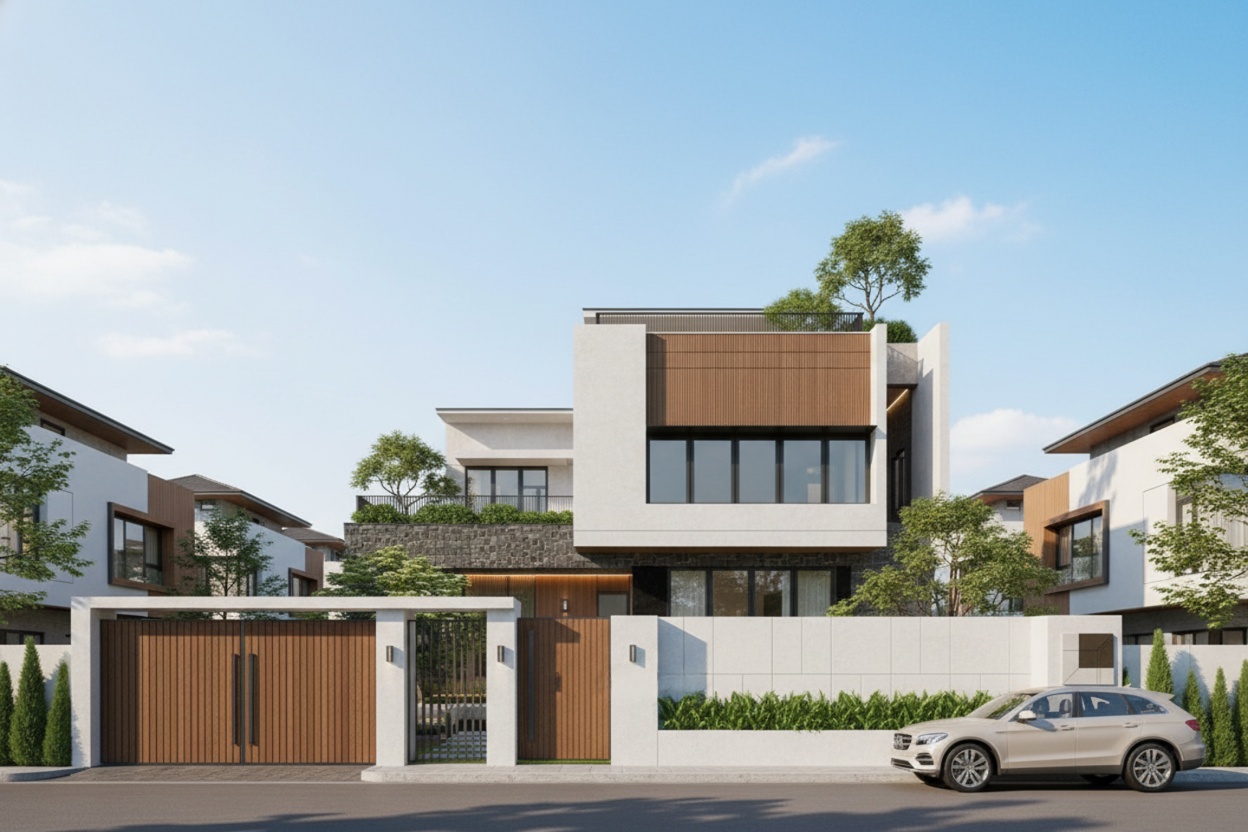 Thiết kế và thi công biệt thự 2025 tại Quận 12 TP HCM